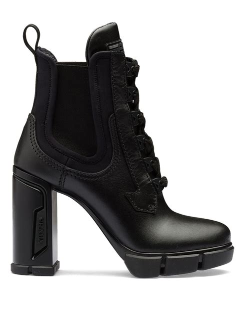 prada chunky heels|prada heels boots.